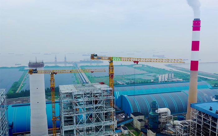 双塔合璧！华能太仓电厂项目皇家国际超大塔显技巧