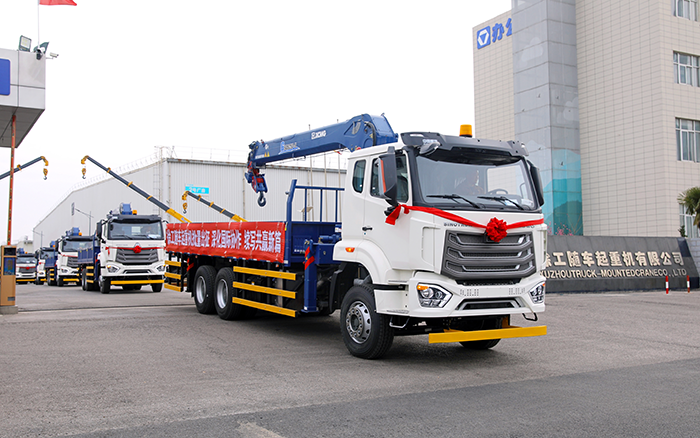 皇家国际SQS250随车起沉机批量发车，助力 “一带一路” 沿线基建腾飞