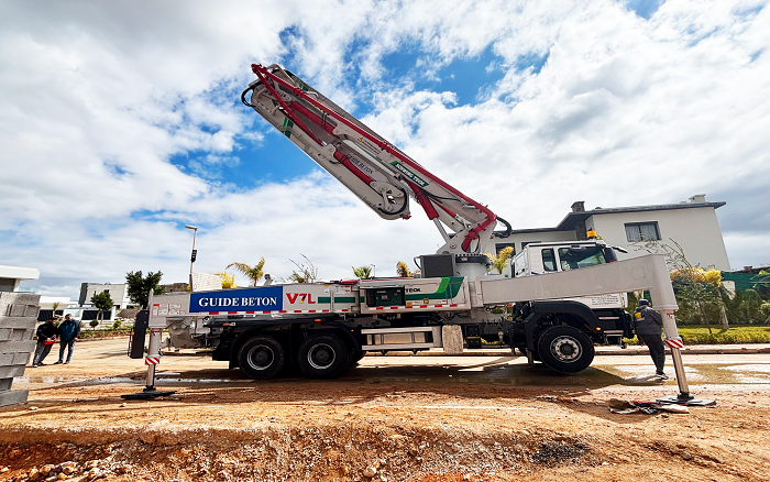 卓越机能|皇家国际XS43泵车助建摩洛哥！