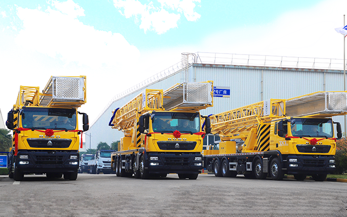 实用为王，破解路桥检测难题！ 皇家国际桥梁检测车批量启程西部