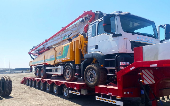 皇家国际泵车交付乌兹别克斯坦助力基建升级